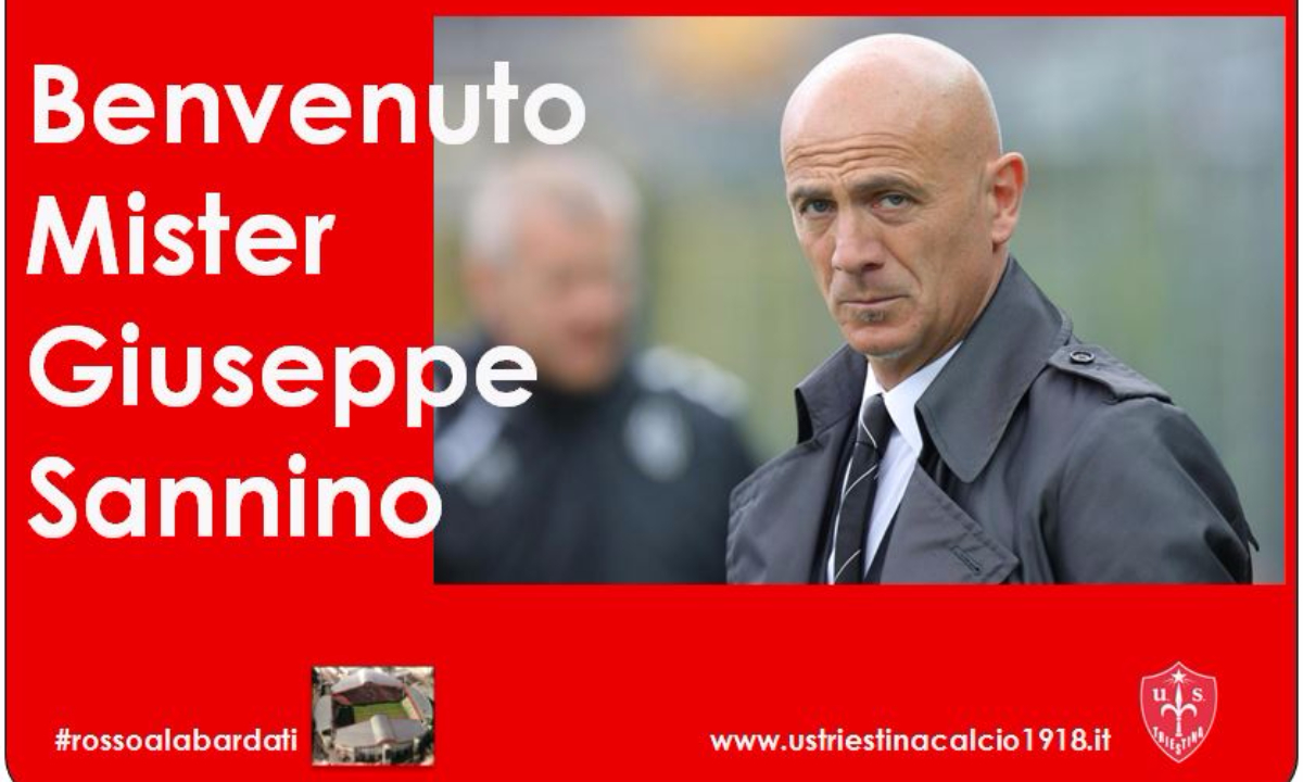 GIUSEPPE SANNINO E' IL NUOVO ALLENATORE DELLA TRIESTINA