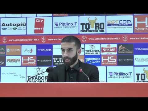 Sala stampa Triestina - Fano: Daniele Giorico