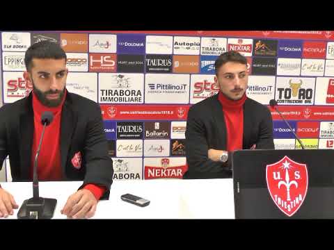 Sala stampa Triestina - Vicenza: Giorico e Procaccio