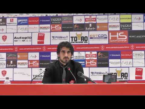 Sala stampa Triestina - Fano: Rocco Costantino