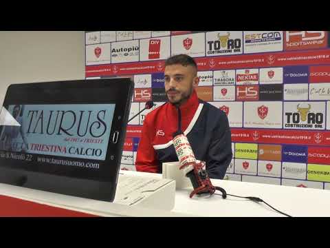 Sala stampa Triestina - Piacenza: Guido Gomez