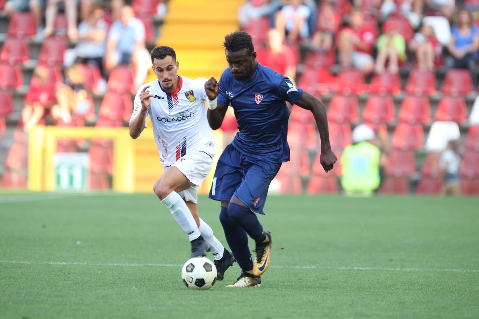 Post gara Triestina - Gubbio: Davis Mensah